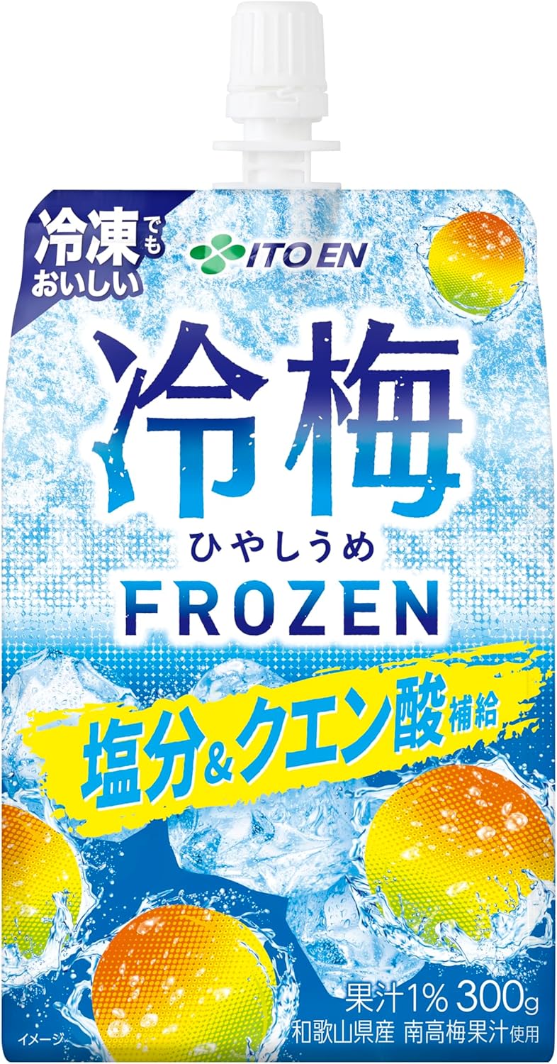 伊藤園 冷梅 パウチ (冷凍兼用) 300g×6袋(1箱) 塩分＆クエン酸 冷やし梅 熱中症対策