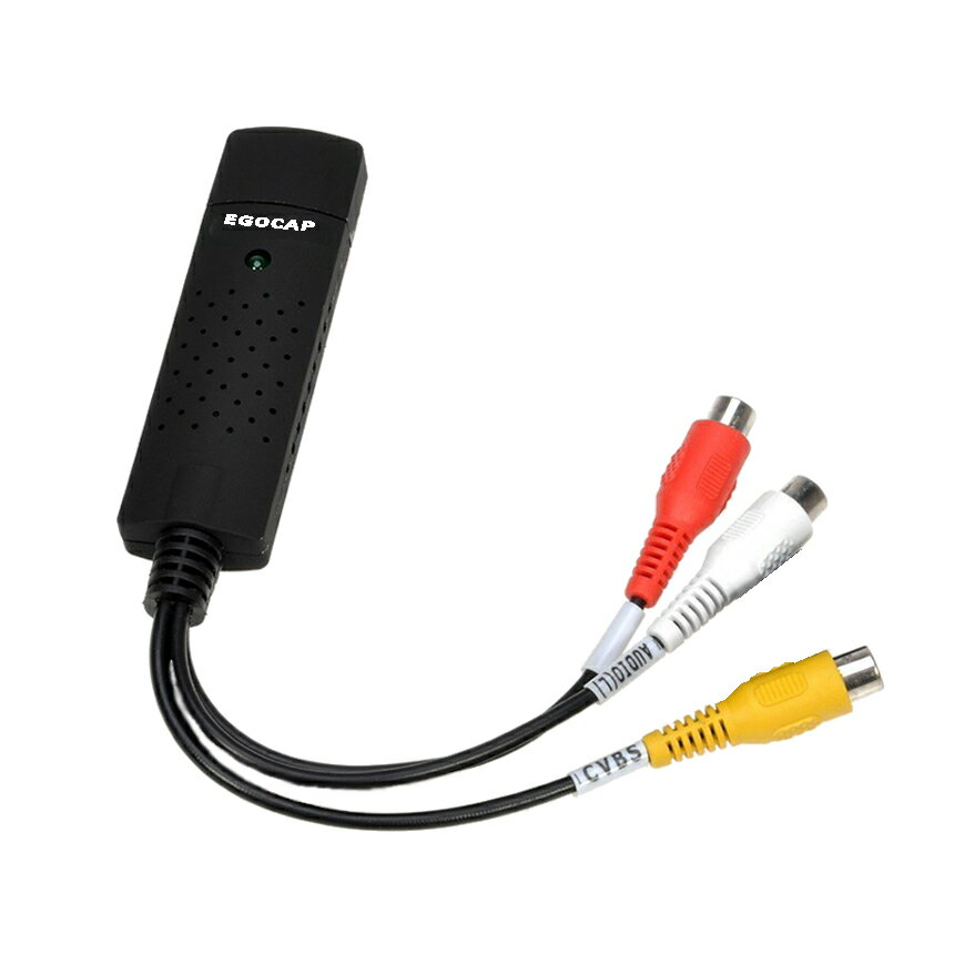 ちょい録 NEW コンポジット USB USB変換 ビデオキャプチャー 赤 白 黄色 ゲーム配信 キャプチャー カード データ化　tec-egocap02【メール便発送・送料無料】