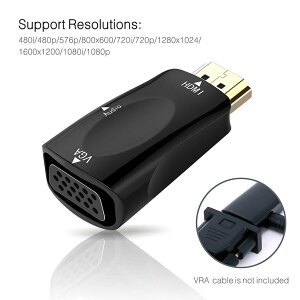 HDMIѴ HDMI TO VGA Ѵץ d-sub 15ԥ å ® 1080p PC DVD HDTV [᡼ȯ]tecc-hdvgaada