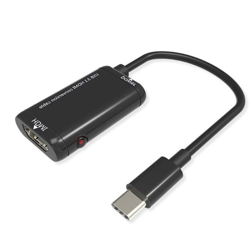 Android の画面をテレビに映す ミラーリング 1080P HDMI ビデオ アダプター コンバーター ケーブル HD TV タイプC USB3.1 tecc-miacable メール便発送 送料無料