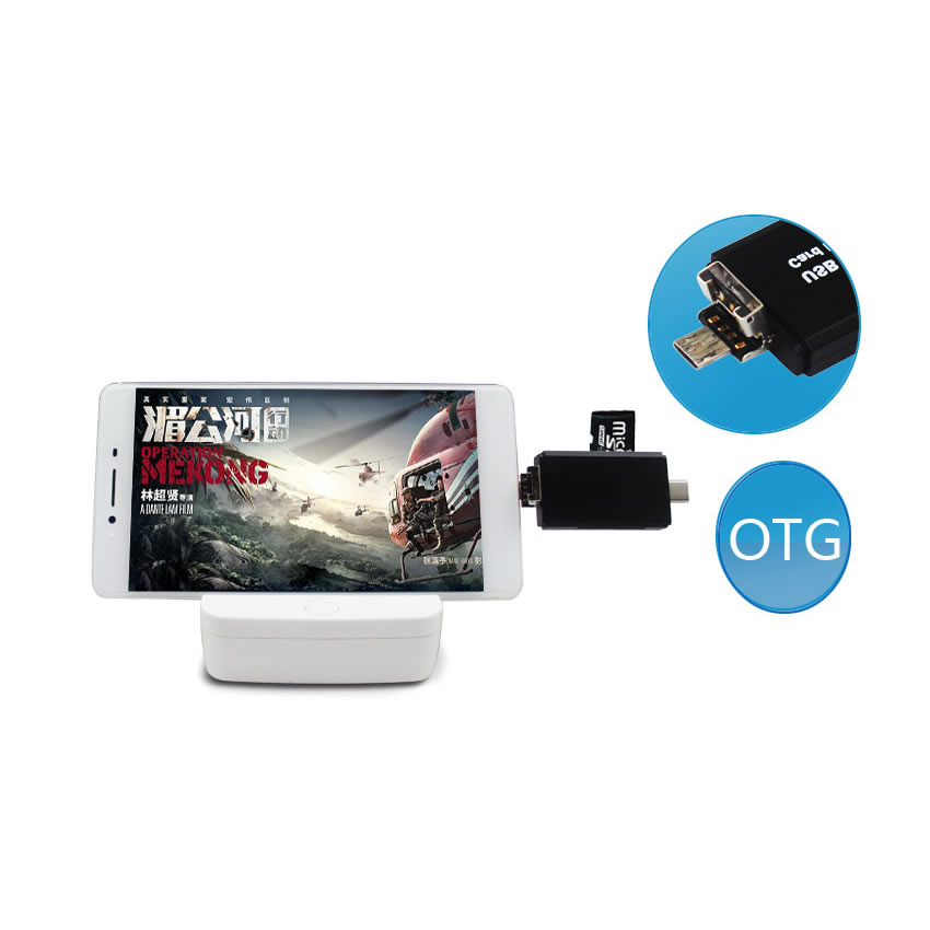 type-c　マルチ Micro USB OTG USB 2.0 カードリーダー　OTG USB 変換コネクタ SD/ Micro SD カード対応 SDのデータをスマホやタブレットで読取　転送tecc-tycsdd[メール便発送・送料無料]