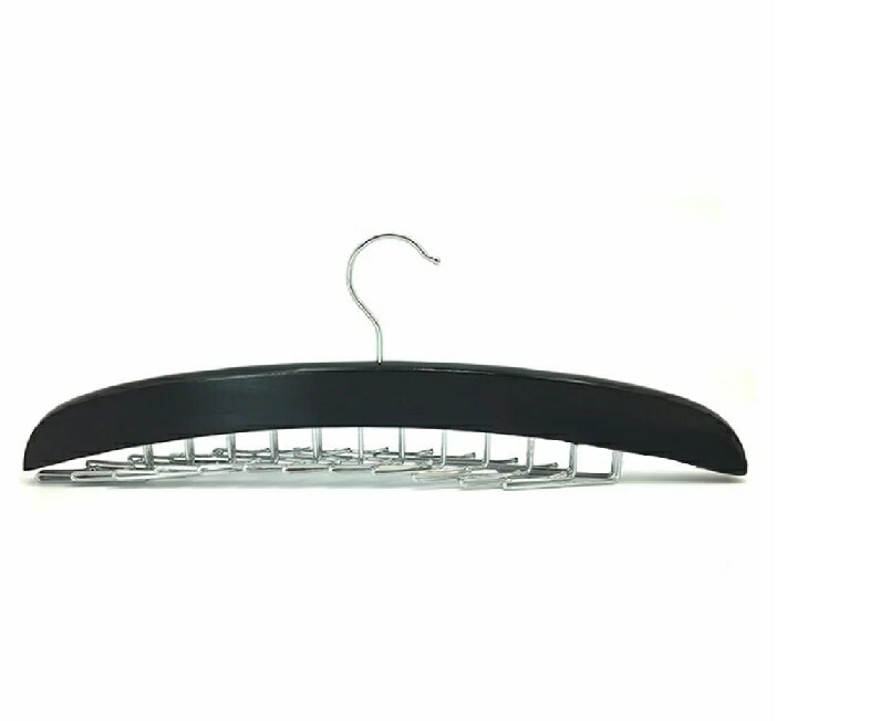 【複数割引対象品】ネクタイ用 ハンガー 収納 整理 ネクタイ掛け 24本掛け 木製 ベルト スカーフ 滑らない クローゼット tecc-nechanger