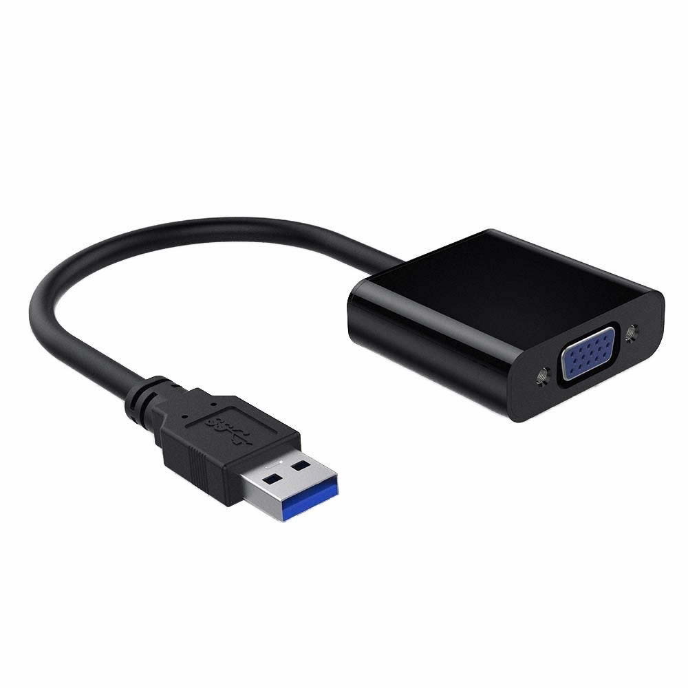 USB3.0 to VGA変換 アダプタ ビデオグラフィック カード 1080p Windows対応 プロジェクター接続に メール便発送 送料無料 tecc-usbtovga