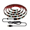 【複数割引対象品】LED バックライト TV テープライト スターズ テレビ 演出 ライトアップ USB RGB 防水 両面テープ 間接照明 tecc-strtv(3)