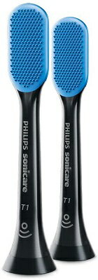 舌磨き ブラシヘッド 替ブラシ HX8072/11 Philips フィリップス ソニッケアー 2本 ブラック　(メール便発送・代引き不可）