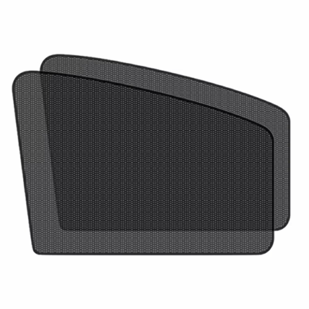 網戸 自動車 車ドア窓用 2枚セット 簡単装着 磁石付き 貼るだけ　簡易 防虫 ネット 虫対策 遮光 日よけ..