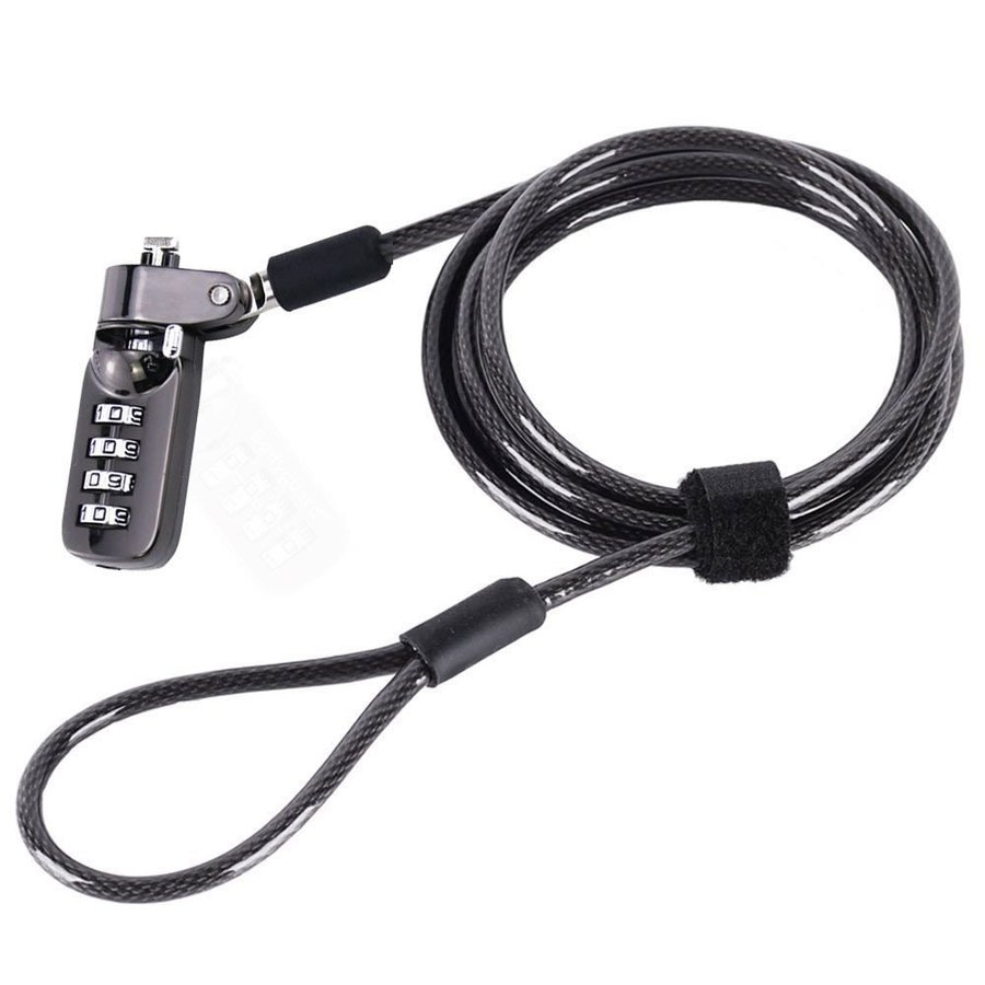 セキュリティワイヤーロック ダイヤル式 パソコン 盗難防止 暗証番号 ワイヤーロック ノートPC 防犯 対..