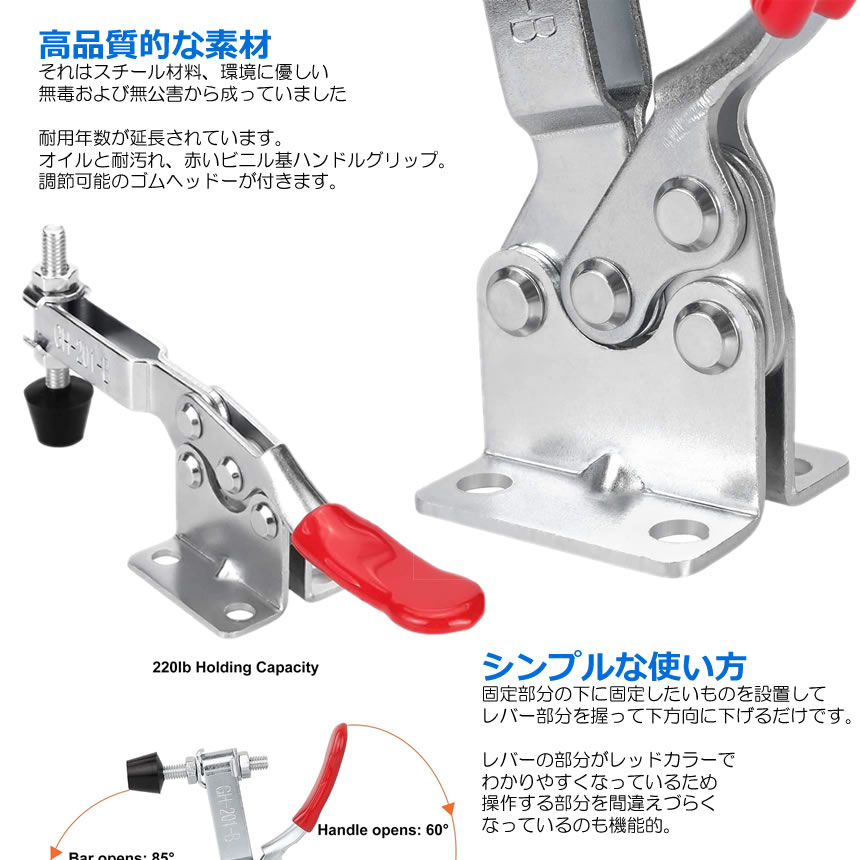 �ȥ��륯���� 10�ĥ��å� ���� ������ �᥿�� �ץå���ץ� �����å������� ��ʿ �ں� ���ʼ� ���� DIY tec-togclamp10s