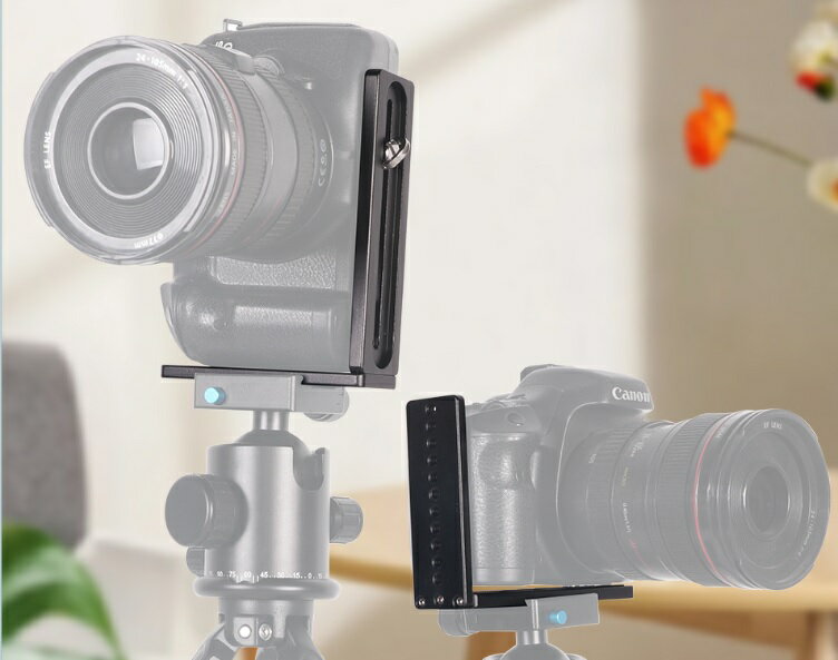 リリースプレート L型ブラケット 垂直 カメラ 三脚 汎用 アタッチメント QRプレート アルカスイス互換 アルミ合金 dar-camelplate