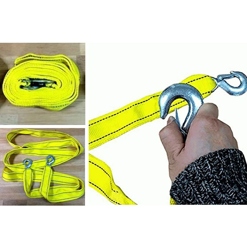 牽引ロープ けん引 カーロープ レスキュー 脱出 ロープ 緊急 5トン 長さ 4m スタック 沼 泥 雪 凍結 ぬかるみ 坂道 故障 脱輪 救助 移動 el-keinrope