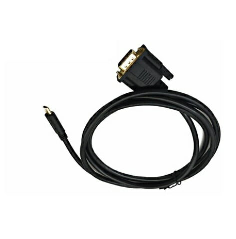 Rakuten - Type-C to VGA 変換ケーブル 変換アダプタ USB-C モニター 映像 ディスプレイ 出力 接続 2画面 共有 el-tycvga