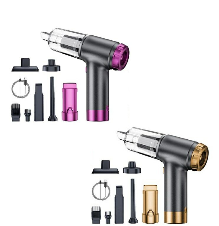 コードレス 掃除機 小型 12000pa 強力吸引 逆噴射 ハンディクリーナー USB充電式 エアーポンプ機能 隙..