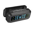 タイヤ 空気圧センサー 車 TPMS 空気圧 温度 監視 アラーム 振動感知 ソーラー充電 USB充電 リアルタイム 空気圧監視システム モニタリング