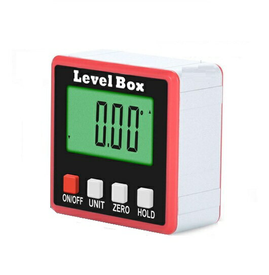 Rakuten - デジタル 水平器 傾斜計 マグネット レベル 角度計 コンパクト 工事 職人 日曜 大工 設置 測量 計測 tec-levelbox
