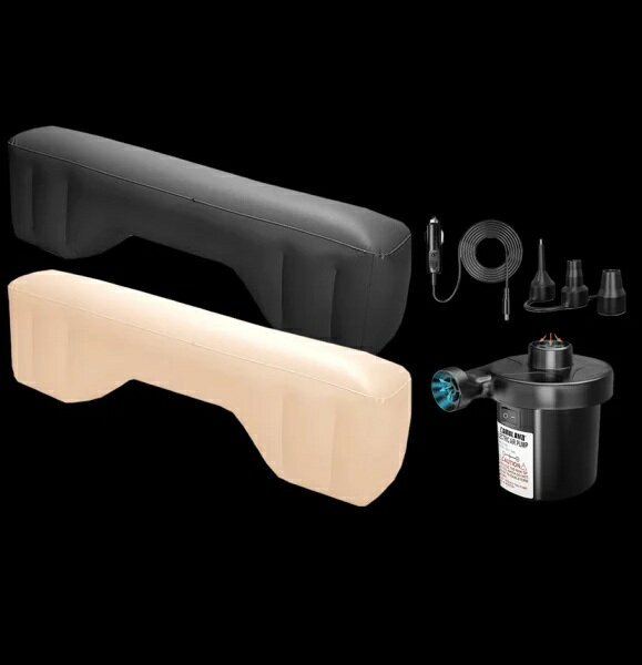 カーマットレス エアーマット 座席 隙間 空間 穴埋め 空気 キャンプ 休憩 アウトドア コンパト収納 軽量 防水 車中泊 防災 携帯 仮眠 レジャー 電動ポンプ付き