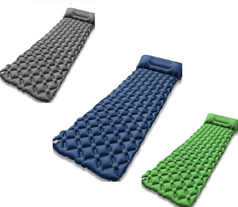 Gel Beds - エアーベッド エアーマット 空気 クッション性 キャンプ シングル アウトドア コンパト収納 軽量 防水 車中泊 防災 テント用 携帯 仮眠 レジャー dar-airmat03　マット