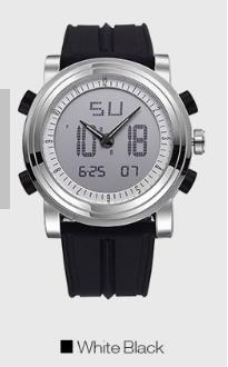 M K 次世代 腕時計 ウォッチ デジタル アナログ LED搭載 バックライト カレンダー 日付 曜日 アラーム 目覚まし ストップウォッチ TEC-MANDKD