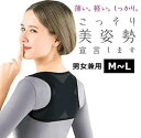 姿勢矯正 ベルト 調整可能 背筋矯正 ベルト 猫背 矯正ベルト 男女兼用 ブラック TEC-NEKOZD(4)