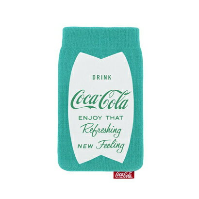 【送料無料】Coca-Cola コカコーラ 汎用　iphone　スマホ　デジカメ収納　コットン素材の伸縮ケース　TLF-CCUC-RFR-BLU Refreshing Blue　2個セット
