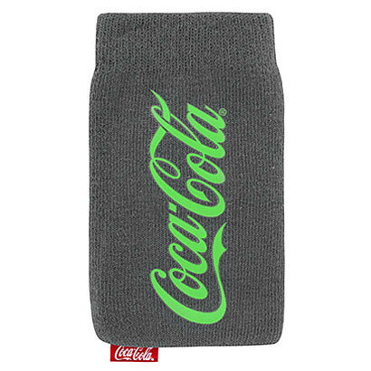 【送料無料・一部地域除く】Coca-Cola コカコーラ 汎用　iphone　スマホ　デジカメ収納　コットン素材の伸縮ケース　TLF-CCUC-RFRBTTL-GRN Green Bottle　2個セット