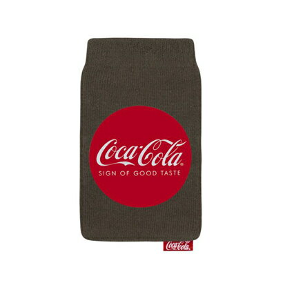 【送料無料・一部地域除く】Coca-Cola コカコーラ 汎用　iphone　スマホ　デジカメ収納　コットン素材の伸縮ケース　TLF-CCUC-SGTASTE Sign of good taste　2個セット