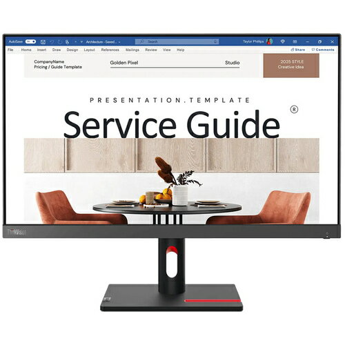 【アウトレット】【開封未使用品】Lenovo(レノボ)23.8型モニター ThinkVision S24i-30(1920×1080/IPS/HDMI 1.4、VGA端子搭載/フリッカーフリー機能/チルト調整可能)(63DEKAR3JP)