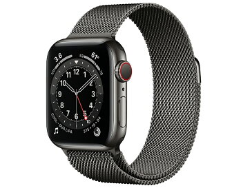 【中古】【箱破損】【未開封・未使用】Apple Watch Series 6 GPS+Cellularモデル 40mm M06Y3J/A [グラファイトミラネーゼループ](7日間保証）