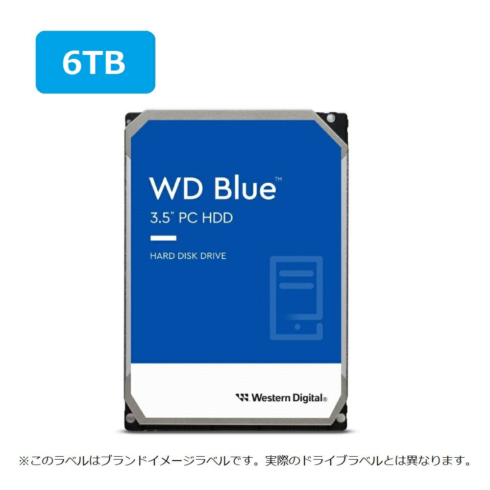 WESTERN DIGITAL 3.5インチ内蔵 HDD6TB WD60EZAX [6TB 5400]【代理店1年保証】