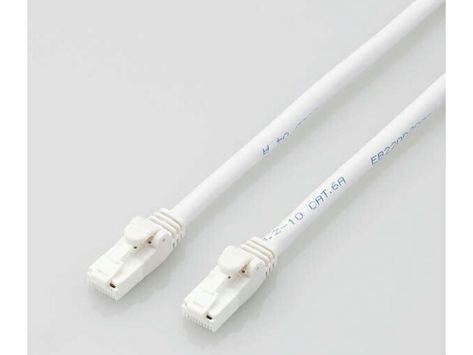 ELECOM Cat6A LANケーブル(スタンダード・ツメ折れ防止) LD-GPAT/WH20/RS [20m ホワイト]