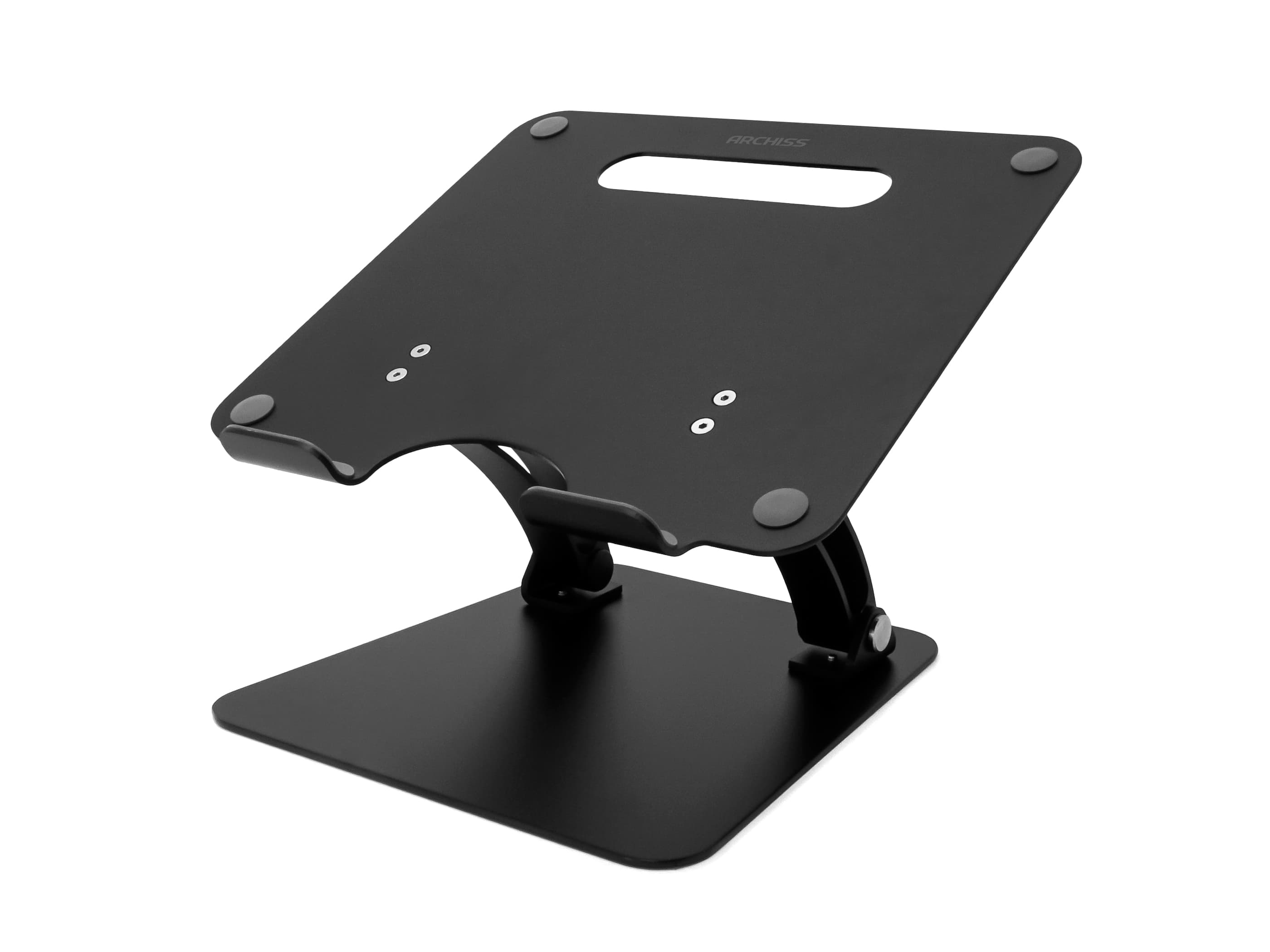 ARCHISS（アーキス） 見やすい高さ、打ちやすい角度、スペースの有効活用 ノートパソコン用アルミスタンド[AS-LUBM-BK]
