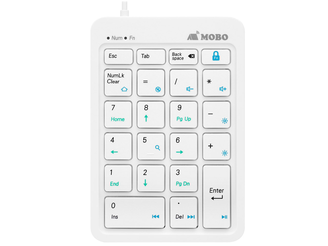 ARCHISS MOBO TenkeyPad 2 Wired AM-NPW22-WH [ホワイト]