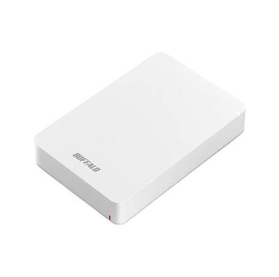 樂天商城 - BUFFALO USB 3.2(Gen 1)対応 耐衝撃ポータブルHDD 4TB-ホワイト [HD-PGF4.0U3-GWHA]