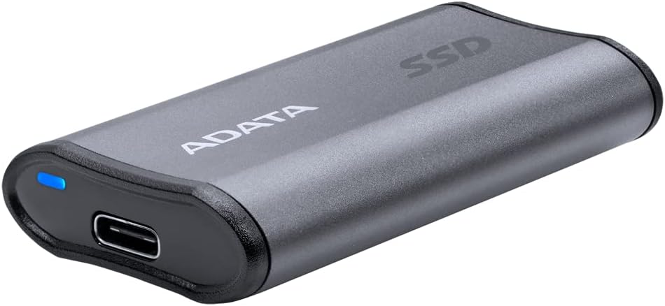 PC DEPOTのADATA ポータブルSSD 500GB Elite SE880 AELI-SE880-500GCGY [チタングレー]｜アングル3