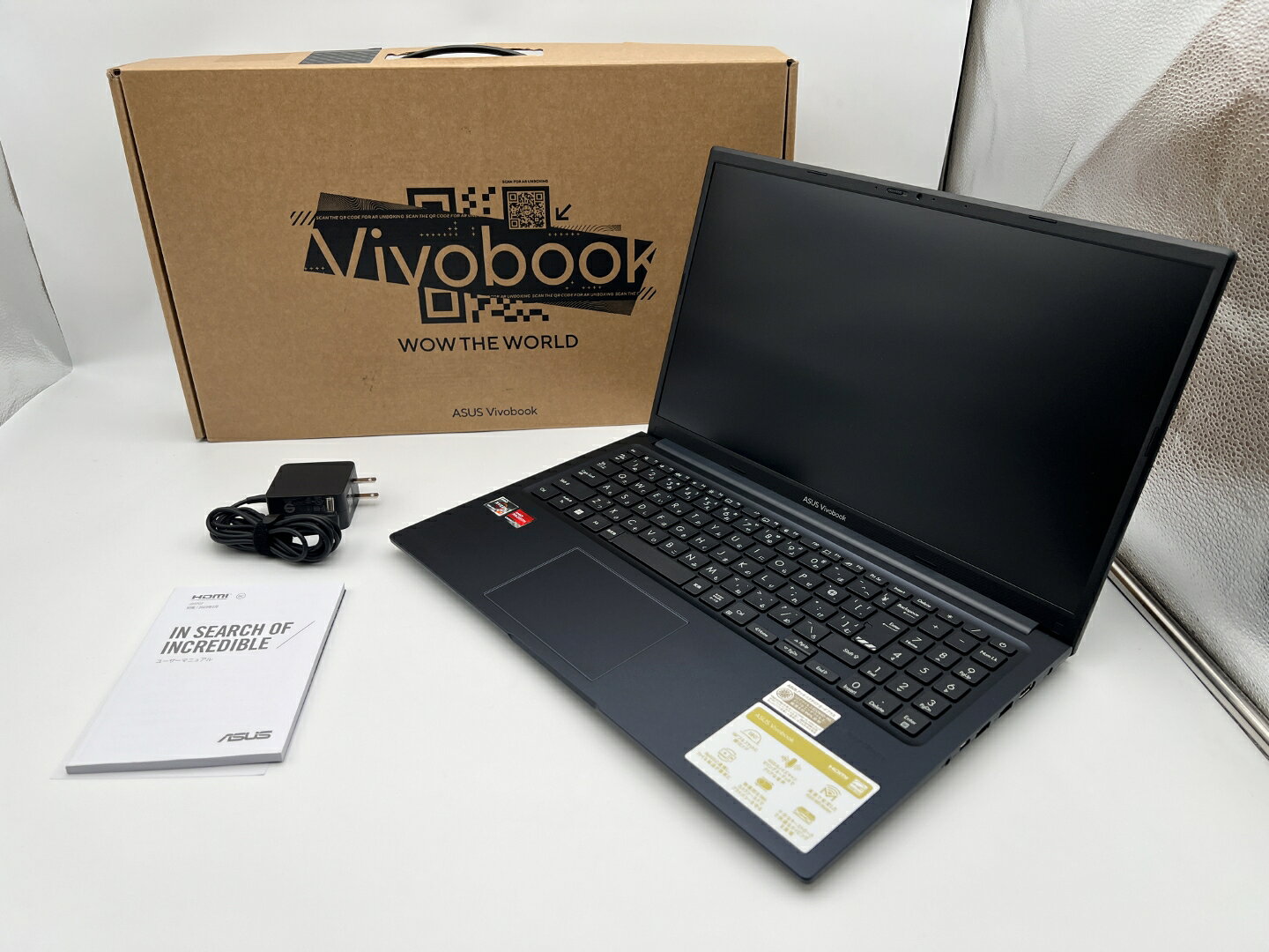 【アウトレット】ASUS Vivobook 15 M1502YA M1502YA-R7165KWS（Ryzen 7 5825U・16GB・512GB SSD搭載）[クワイエットブルー]