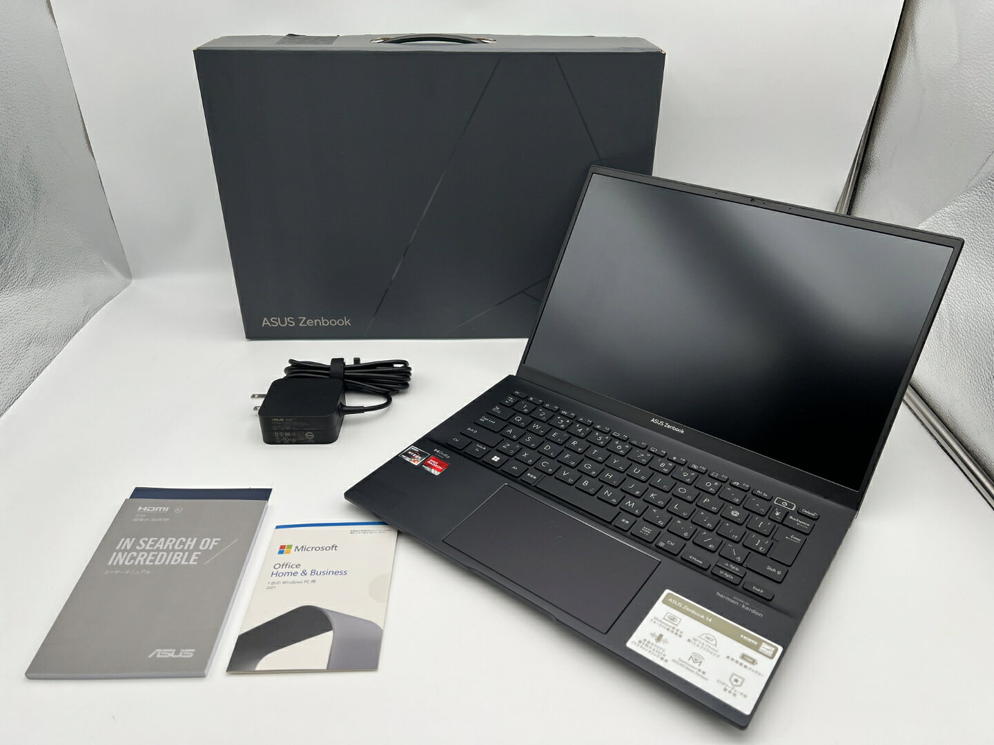 【アウトレット】ASUS Zenbook 14 UM3402YA-KP395WS（Ryzen 5 7530U・16GB・512GB SSD搭載）［ジェイドブラック］