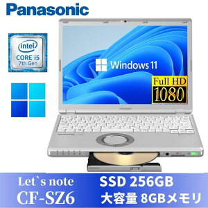 š Panasonic åĥΡCF-SZ6  Windows11 Core i5-7300U 8GB SSD256GB 12.1 WUXGA(1920x1200) DVDޥ Web ̵LAN Bluetooth ǿWPS Officeդ