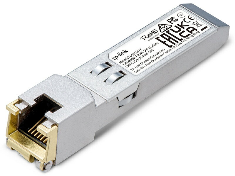 【送料無料】TP-LINK TL-SM331T(UN) 1000BASE-T RJ45 SFPモジュール【在庫目安:お取り寄せ】| パソコン周辺機器 SFPモジュール 拡張モジュール モジュール SFP スイッチングハブ 光トランシーバ トランシーバ PC パソコン