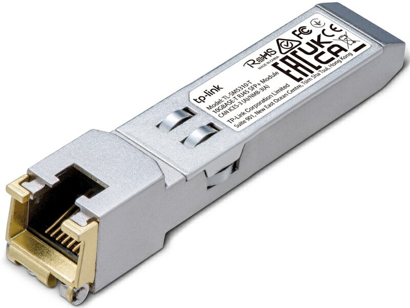 【送料無料】TP-LINK TL-SM5310-T(UN) 10G BASE-T RJ45 SFP+ モジュール【在庫目安:僅少】
