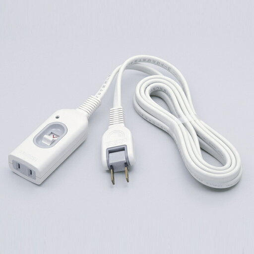 ELPA W-S1050B(W) スイッチ付延長コード 5m ホワイト【在庫目安:お取り寄せ】 ELPA W-S1050B(W) スイッチ付延長コード 5m ホワイト【在庫目安:お取り寄せ】