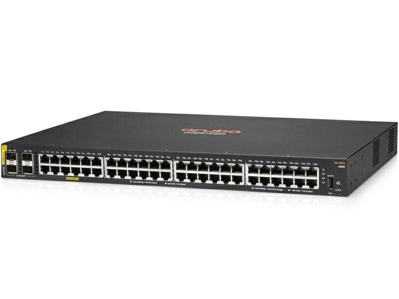 【在庫目安:あり】【送料無料】JL675A#ACF HPE Aruba Networking CX 6100 48G Class4 PoE 4SFP+ 370W Switch