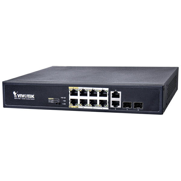 【送料無料】VIVOTEK INC.. AWFGT100D120 AW-FGT-100D-120 8ポート PoEスイッチ (8P FE PoE + 2P GbE) (PoE+対応)(EXモード対応)【在庫目安:お取り寄せ】