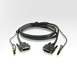 【送料無料】ATEN 2L-7D02V DVI ビデオケーブル 1.8m オーディオ【在庫目安:お取り寄せ】| パソコン周..
