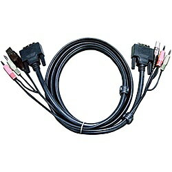 【送料無料】ATEN 2L-7D02UD デュアルリンクDVI KVMケーブル 1.8m【在庫目安:お取り寄せ】| パソコン周辺機(jī)器 KVMケーブル KVM ケーブル PC パソコン