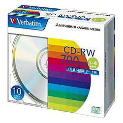 Verbatim SW80QU10V1 CD-RW 700MB PCǡ 4®б 10祹ॱ Сǥں߸ܰ:󤻡