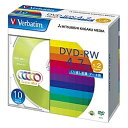 Verbatim DHW47NM10V1 DVD-RW 4.7GB PCデータ用 2倍速対応 10枚スリムケース入り カラーミックス【在庫目安:お取り寄せ】
