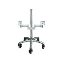 【送料無料】Live Creator BAS2-37-21M2 液晶モニタ・TV用VESA対応2台用カート【在庫目安:お取り寄せ】| オフィス オフィス家具