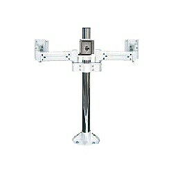 【送料無料】Live Creator ARM2-27-31M2 液晶モニタ・TV用VESA対応天板ネジ固定式マルチポールアーム(水平3画面)【在庫目安:お取り寄せ】| オフィス オフィス家具