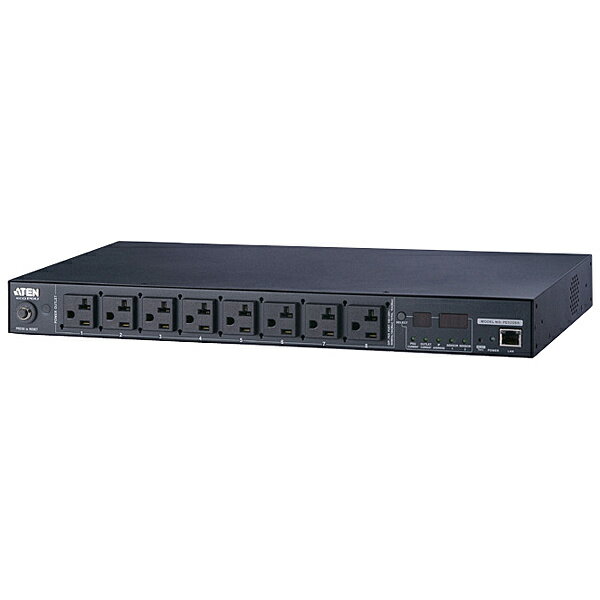 【送料無料】ATEN PE5208A 計測機能搭載 温湿度センサー対応 1Uタイプ8ポートeco PDU (NEMA 100V 20A)【在庫目安:お取り寄せ】| オフィス オフィス家具 サーバーラック用コンセント コンセント サーバーラック サーバー ラック