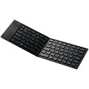 【送料無料】ELECOM TK-FLP01BK Bluetoothキーボード/ 折りたたみタイプ/ マルチペアリング対応/ ブラック【在庫目安:お取り寄せ】(2)