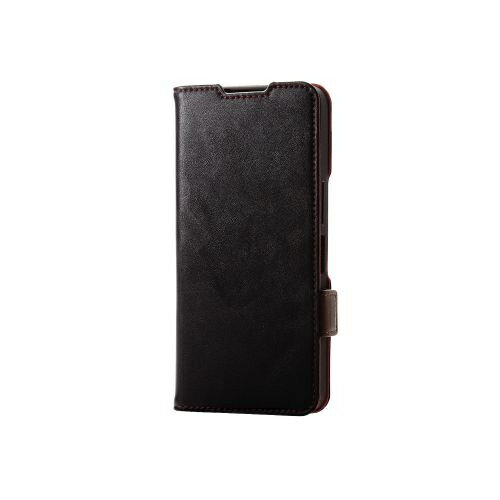 【送料無料】ELECOM PM-S241PLFYBK AQUOS wish4 (SH-52E)用レザーケース/ 手帳型/ ステッチ/ 耐衝撃/ 磁石付き/ ブラック【在庫目安:お取り寄せ】